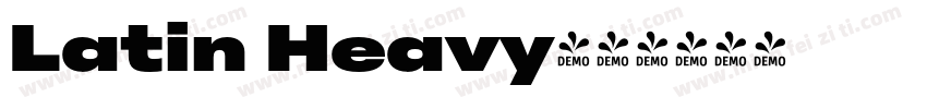 Latin Heavy字体转换